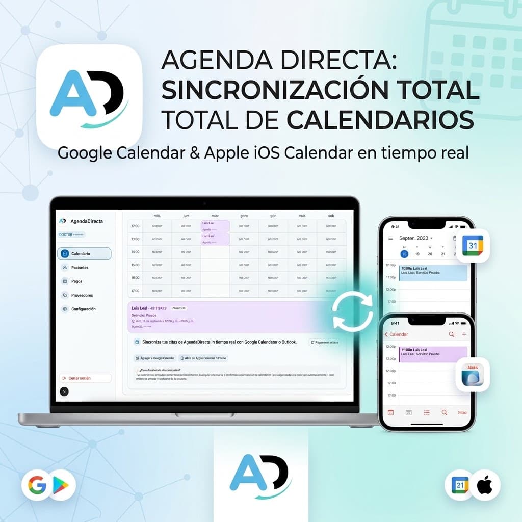 Scriptable Google Calendar Ios Conecta Google Calendar y Apple Calendar con tu Agenda Directa